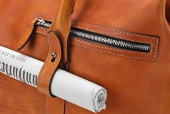 Reisetaschen * F. Hammann Weekender Stierleder Cognac
