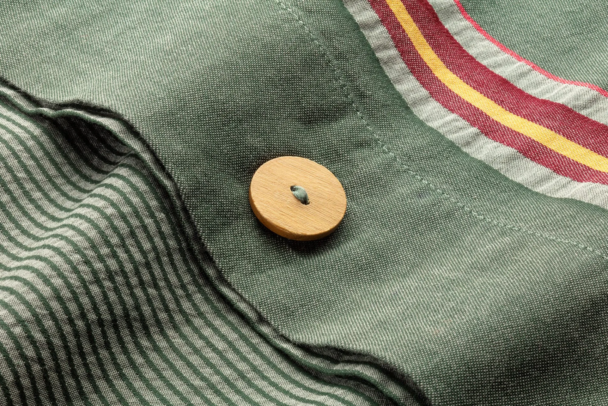 Bettwaren & Bettwäsche * Manufactum Wendebettbezug gestreift Grün