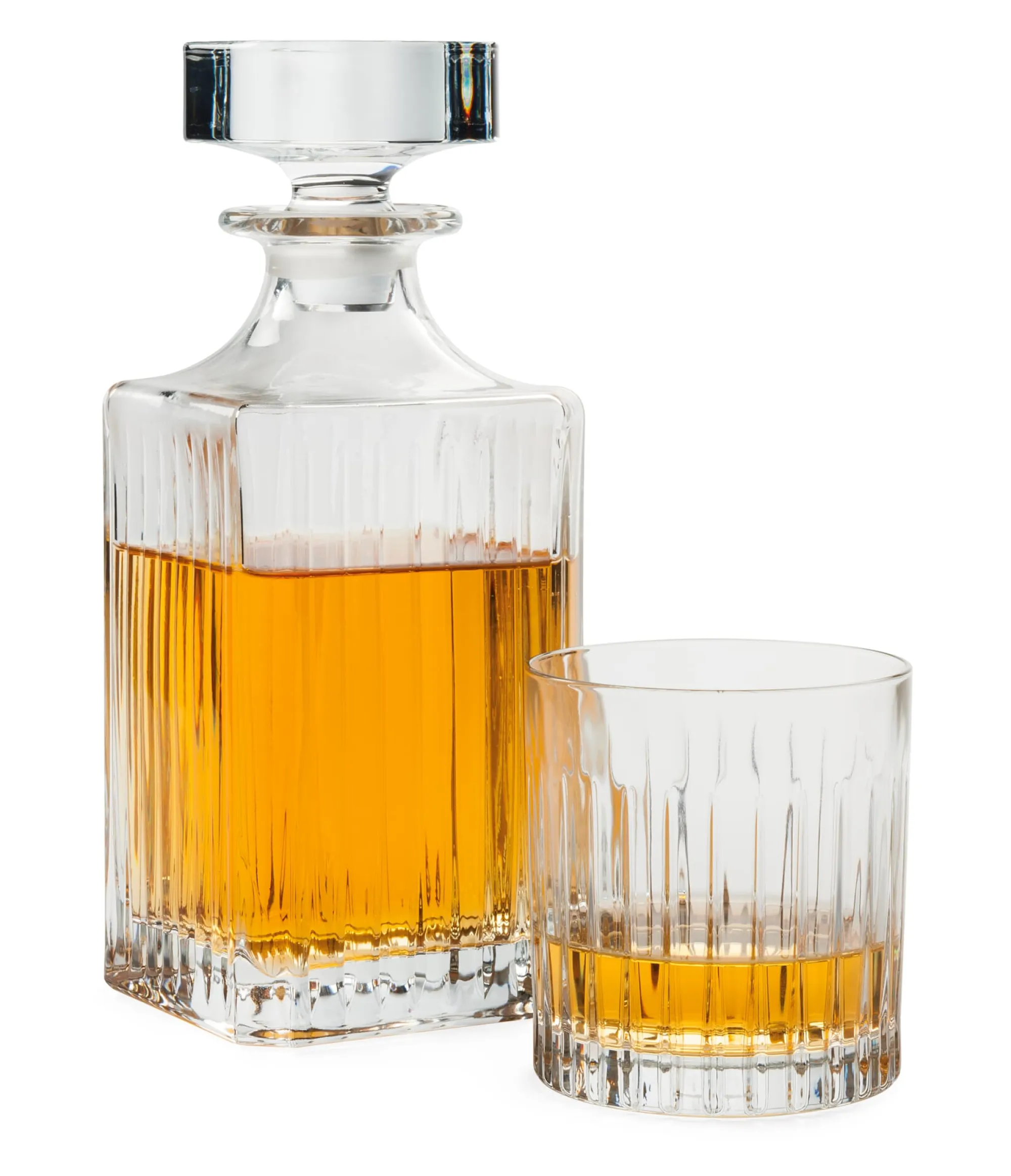 Servierzubehör|Gläser * Whisky-Dekanter gerippt