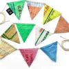Wohnaccessoires * Fair Squared Wimpelkette Upcycling