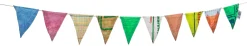 Wohnaccessoires * Fair Squared Wimpelkette Upcycling