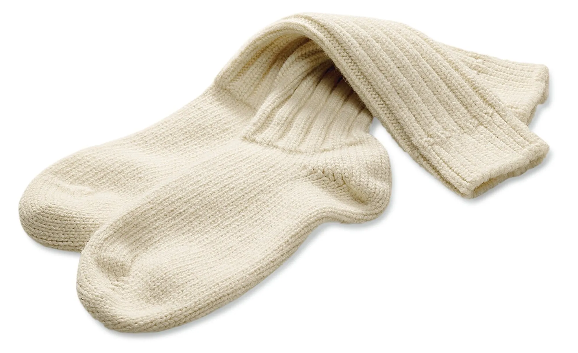 Strümpfe & Socken|Socken * Hirsch Natur Wintersocke Lammwolle Natur
