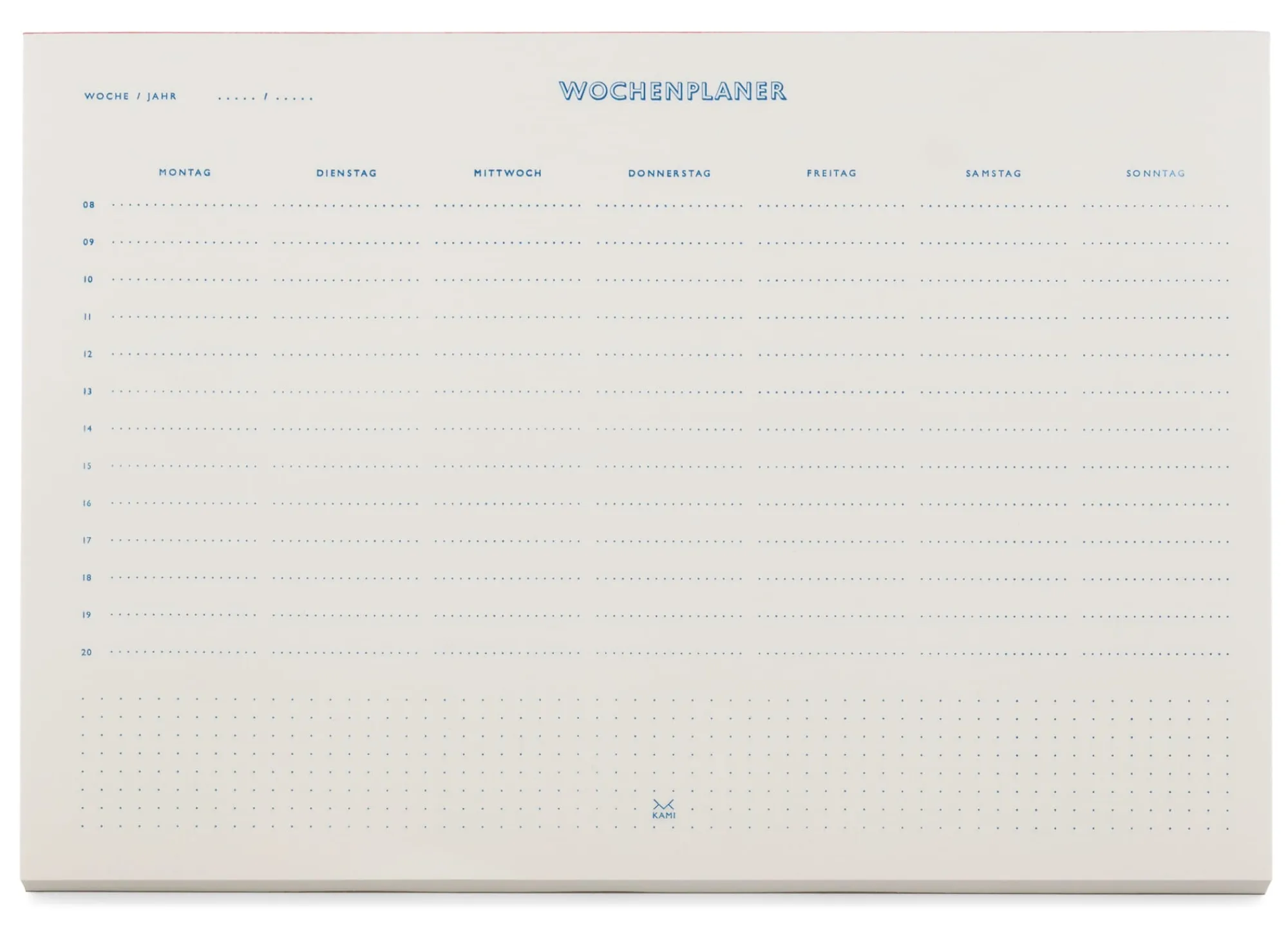 Zeitplaner & Kalender * Wochenplaner Kami