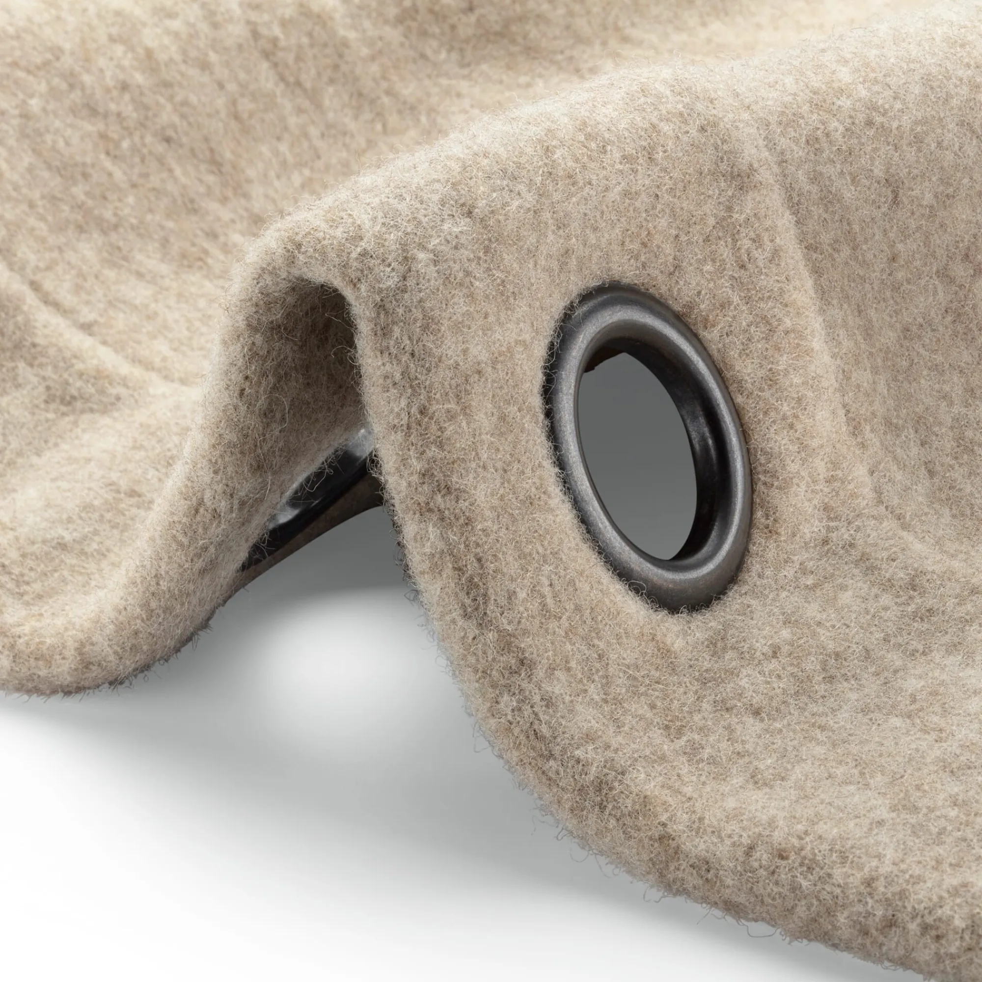 Vorhänge & Gardinen * Gebrüder Mehler Wärmeschutzvorhang Wollfries Beige