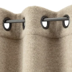 Vorhänge & Gardinen * Gebrüder Mehler Wärmeschutzvorhang Wollfries Beige