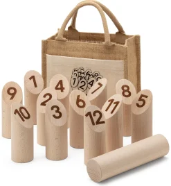 Holzspielzeug|Bewegungsspiele * Stiftung Weizenkorn Wurf-Kegelspiel Weikky