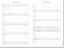Zeitplaner & Kalender * X47 Monatskalender 2026