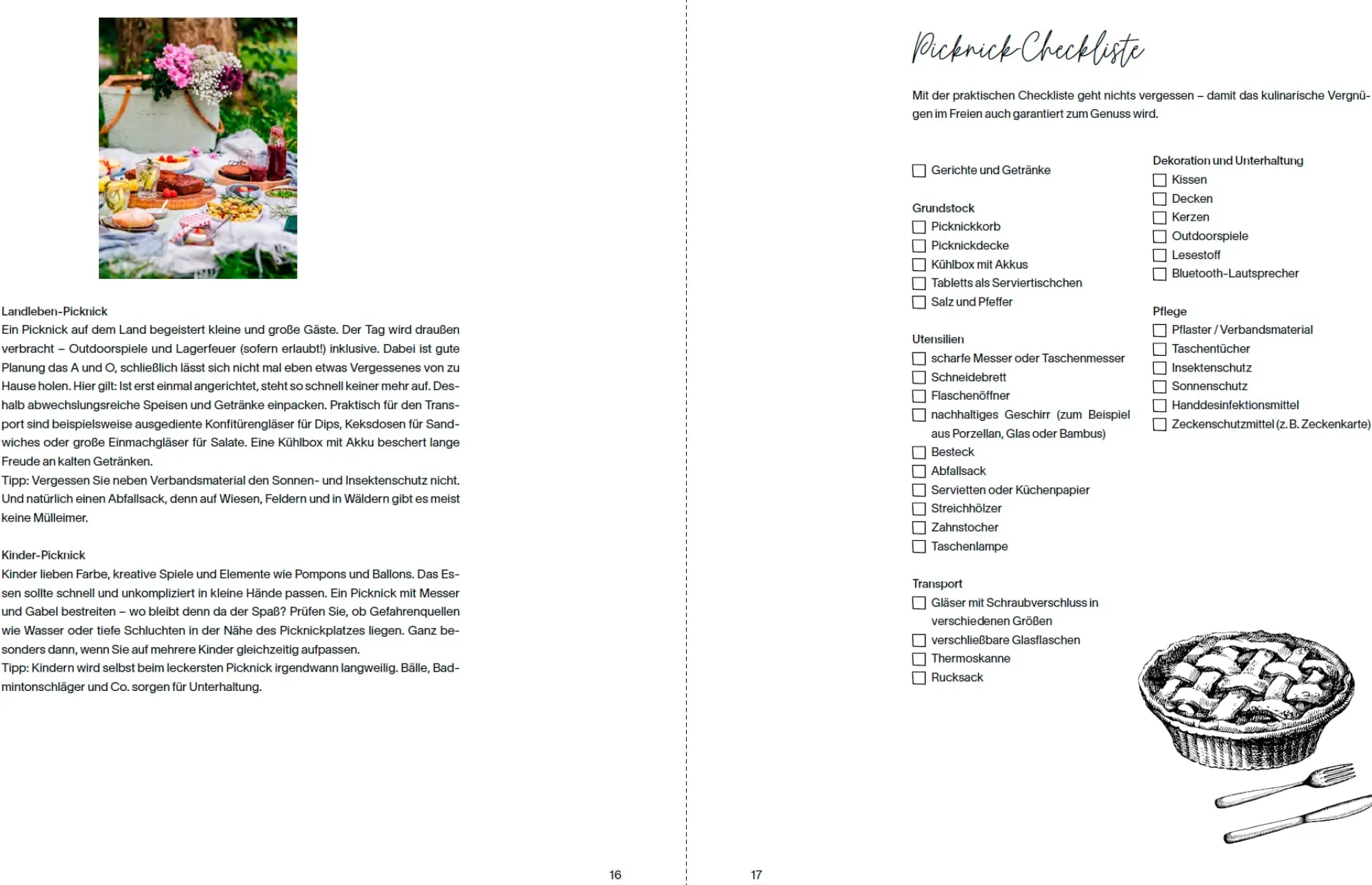Kochen & Backen|Ratgeber * Ulmer Verlag Zeit für Picknick