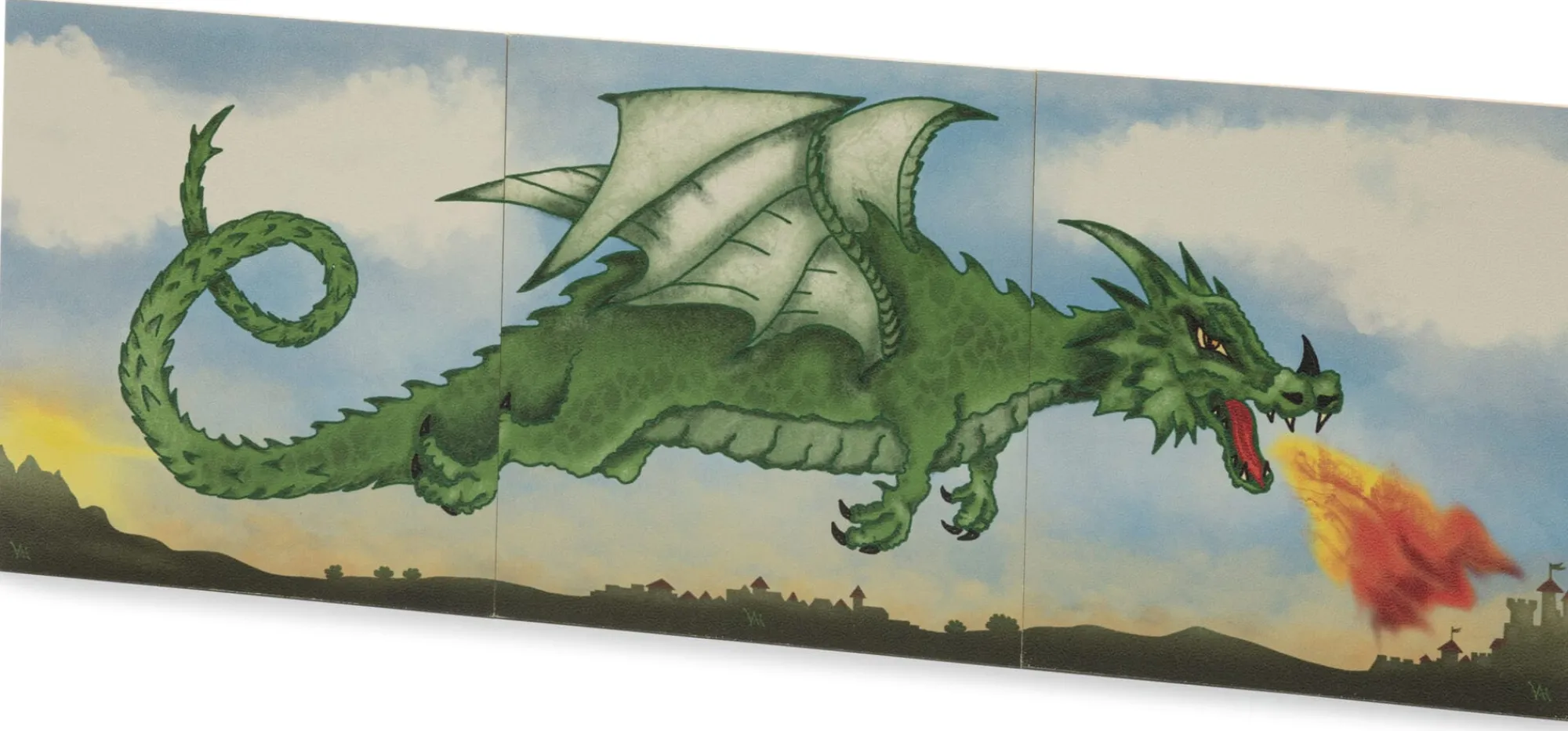 Holzspielzeug|Bewegungsspiele * Spielzeugmanufaktur Vah Zielscheibe Drache