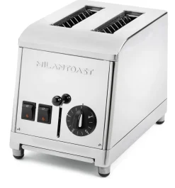 Toaster * Milantoast Zweischacht-Toaster Edelstahl